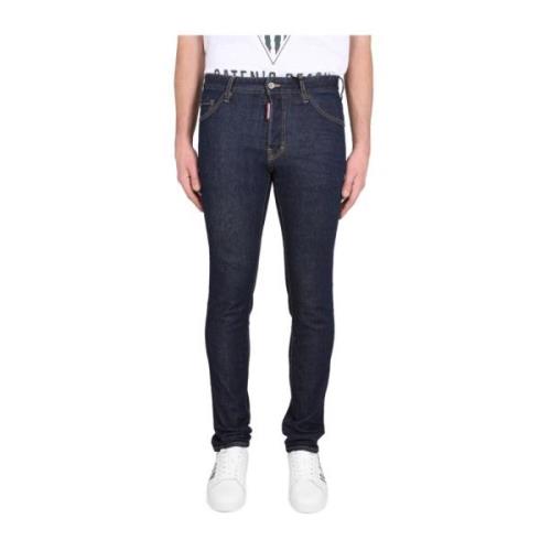 Vijf-Pocket Jeans Knoopsluiting Dsquared2 , Blue , Heren