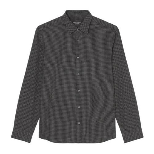 Vichy shirt regular Marc O'Polo , Black , Heren