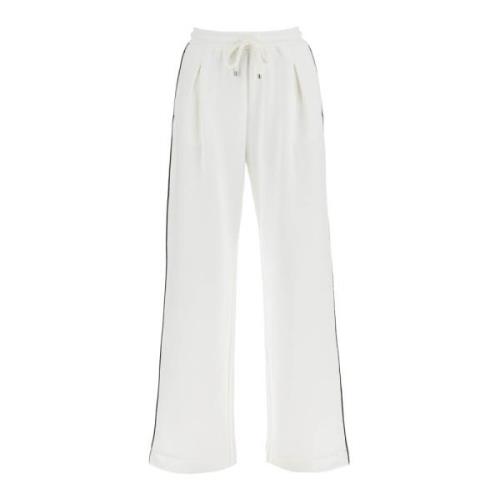 'Curve' Sportieve Joggers met Contrasterende Piping Max Mara , White ,...