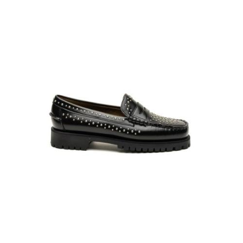 Platte zwarte schoenen met studs Sebago , Black , Dames