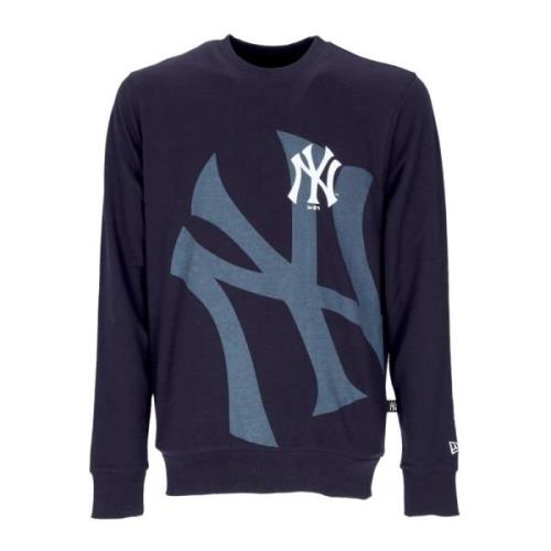 NY Yankees Grafische Crewneck Sweatshirt New Era , Blue , Heren