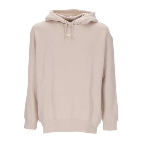 Essentiële Fleece Hoodie Sanddrift/Wit Nike , Beige , Dames