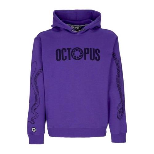 Paarse Logo Hoodie Lange Mouw Octopus , Purple , Heren