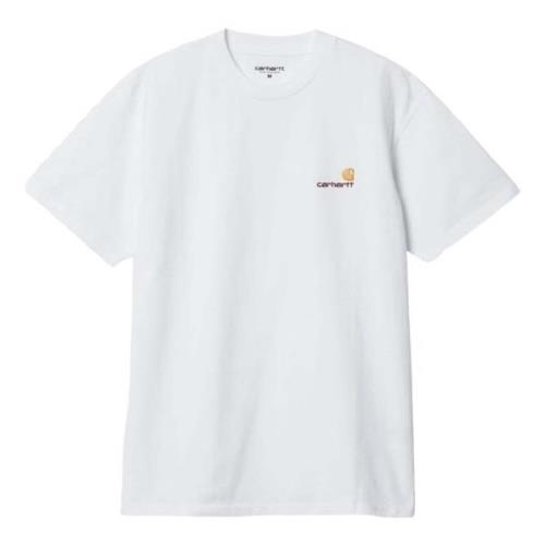 Amerikaans Script T-shirt Carhartt Wip , White , Heren