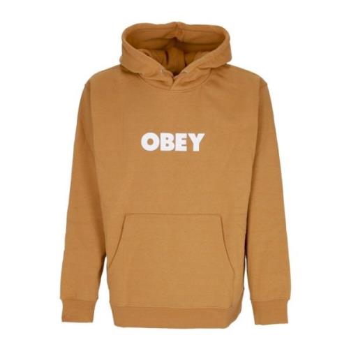 Gedurfde Hood Premium Fleece Sweatshirt Bruin Obey , Brown , Heren