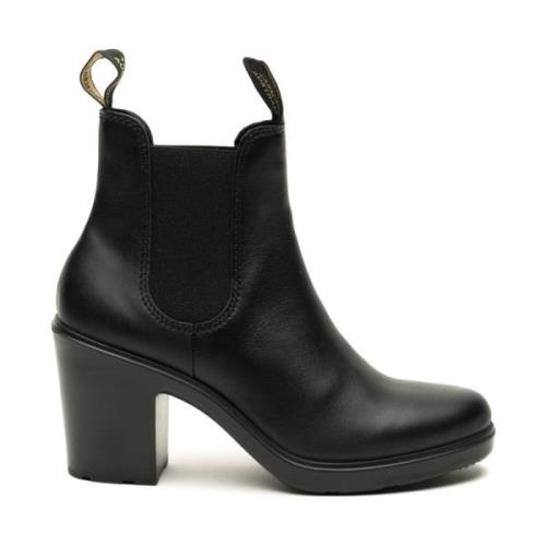 Zwarte Leren Laarzen Blundstone , Black , Dames