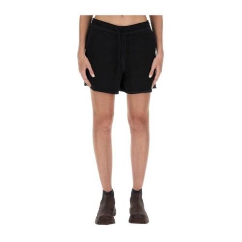 Katoenen Sweat Shorts Regular Fit Ganni , Black , Dames