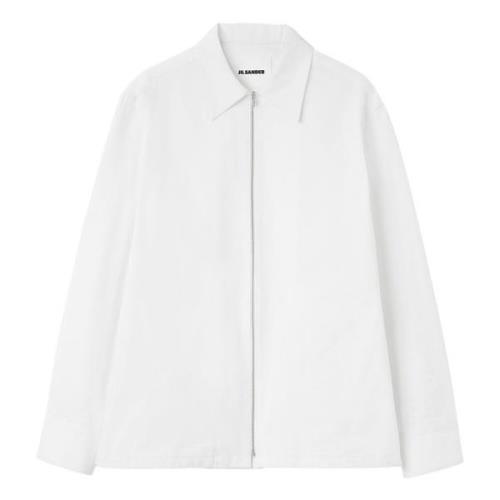 Stijlvolle Shirt voor Mannen Jil Sander , White , Heren