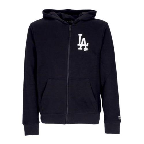 Dodgers Rits Hoodie Zwart/Wit New Era , Black , Heren