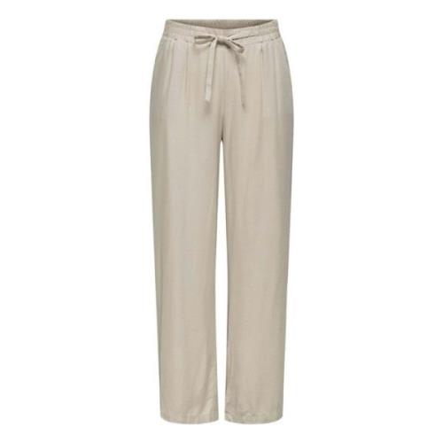 Vilo Diamanti Lange broek Only , Beige , Dames