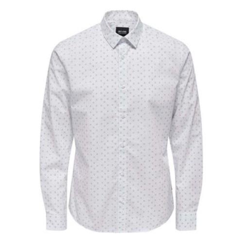 Overhemd Only & Sons , White , Heren