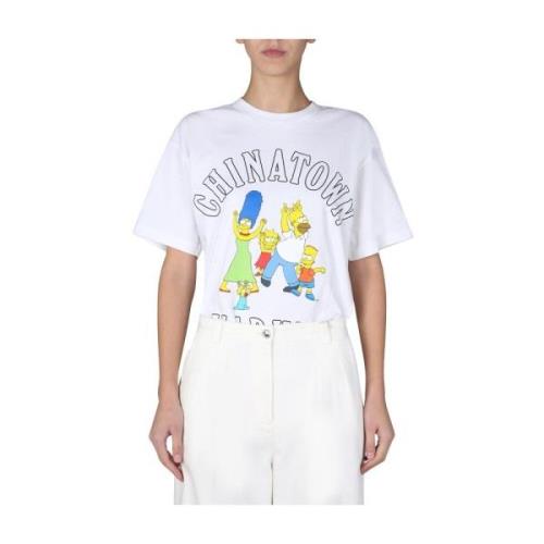 Family Simpson T-shirt Chinatown Market , White , Dames