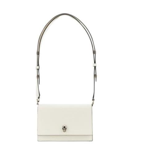 Leren Skull Tas Gemaakt in Italië Alexander McQueen , Beige , Dames