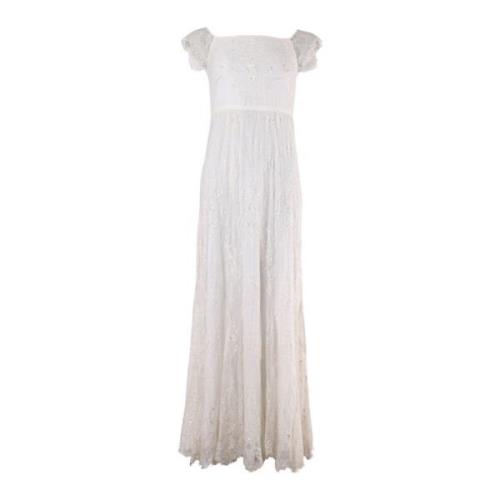 Elegante Versierde Jurk Alice + Olivia , White , Dames