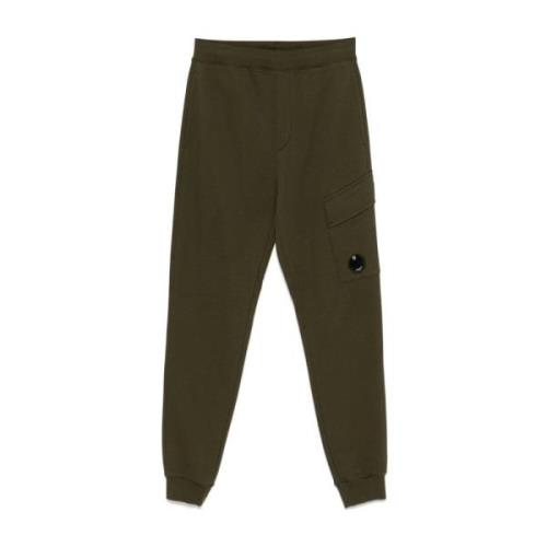 Diagonal Raised Fleece Cargo Sweatpants C.p. Company , Green , Heren