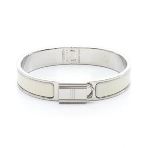 Pre-owned Metal bracelets Hermès Vintage , Gray , Dames