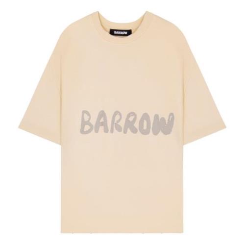 T-shirt met print Barrow , Beige , Unisex