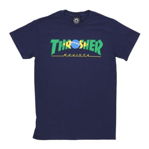 Brazilië Navy Tee Heren T-shirt Thrasher , Blue , Heren