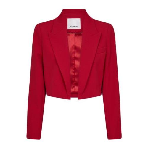 Cropped Blazer 66-Flame Co'Couture , Red , Dames