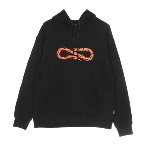 Flame Hoodie Zwart Sweatshirt met Lange Mouwen Propaganda , Black , He...