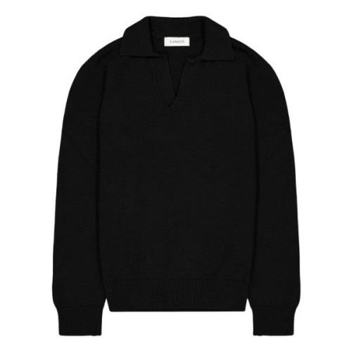 Lange Mouw Polo Laneus , Black , Heren