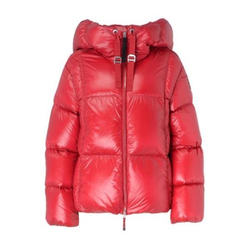 Cerise Water Lily Woman Jas Parajumpers , Red , Dames