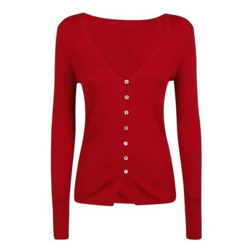 Rode Gebreide Dames Trui Aw24 P.a.r.o.s.h. , Red , Dames