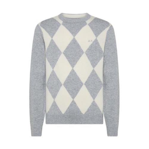 Wolmix O-Neck Truien Sun68 , Gray , Heren