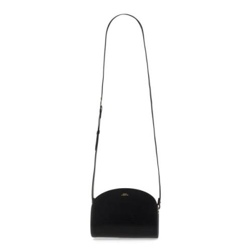 Verstelbare Schouderband Mini Demi Lune Tas A.p.c. , Black , Dames