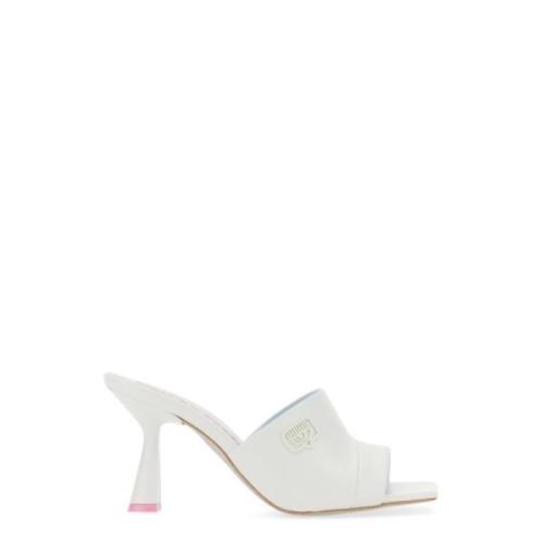 Sandaal met 8,5 cm hak Chiara Ferragni Collection , White , Dames