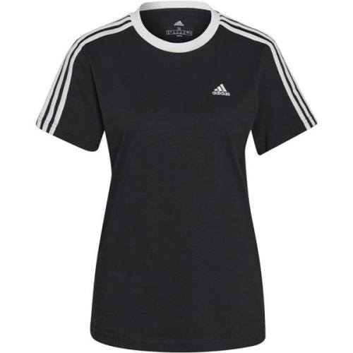 Essentials 3-Stripes Loose Fit T-shirt Adidas , Black , Heren