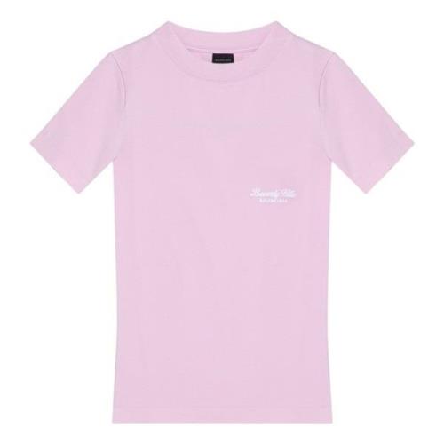 Korte mouwen ronde hals T-shirt Balenciaga , Pink , Dames