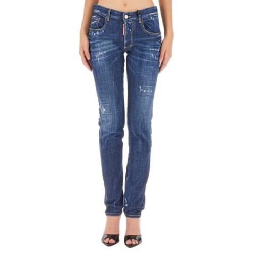 Slim Fit Jeans voor dagelijks gebruik Dsquared2 , Blue , Dames