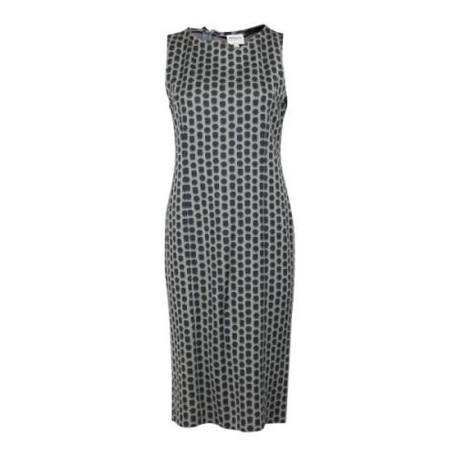 Polka Dot Shiftjurk in grijs katoen Giorgio Armani , Gray , Dames