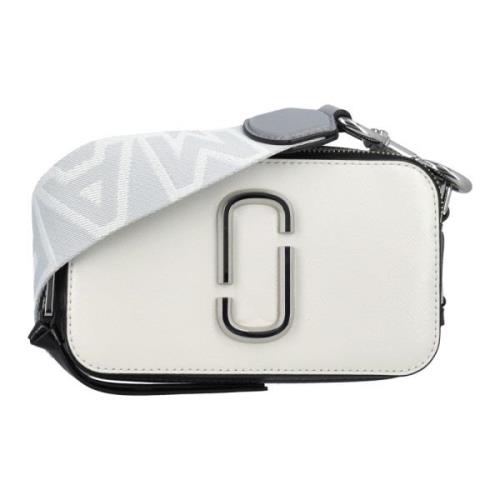 Katoenen Multi Handtas met Dubbele Rits Marc Jacobs , White , Dames