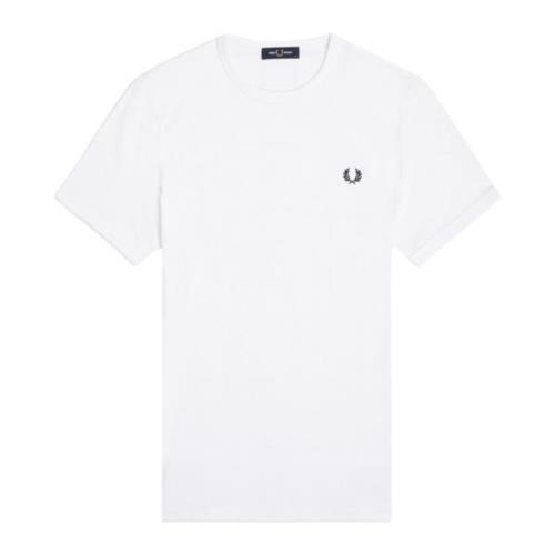 Witte T-shirts en Polos Fred Perry , White , Heren