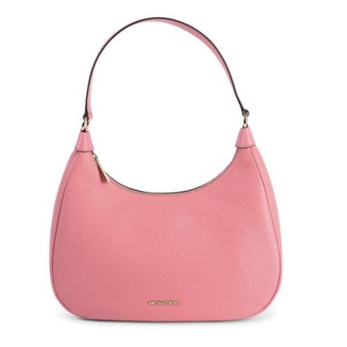 Grote Leren Hobo Schoudertas Michael Kors , Pink , Dames