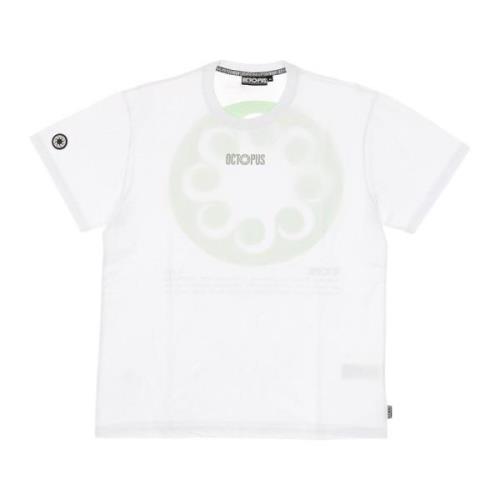 Wit Logo Tee Korte Mouw T-Shirt Octopus , White , Heren