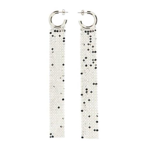 Pixel Oorbellen met Vlindersluiting Paco Rabanne , Gray , Dames