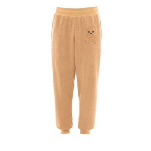 Gewatteerde Teddy Bear Sweatpants Moschino , Beige , Heren