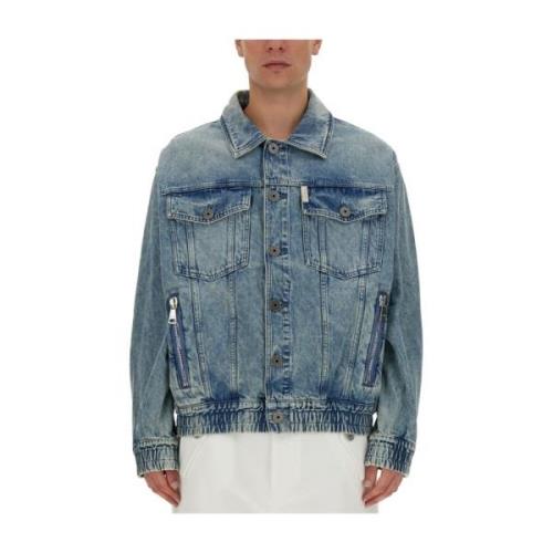 Denim Jack Regular Fit 100% Katoen Balmain , Blue , Heren