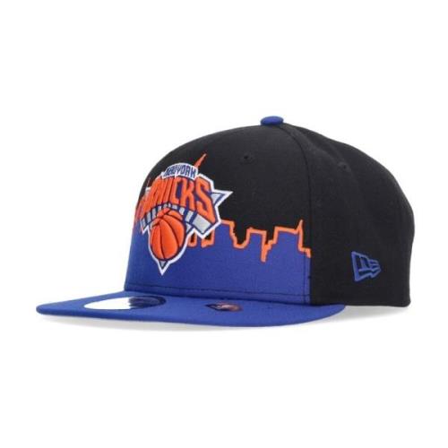 NBA Platte Klep Pet Knicks Zwart New Era , Multicolor , Heren