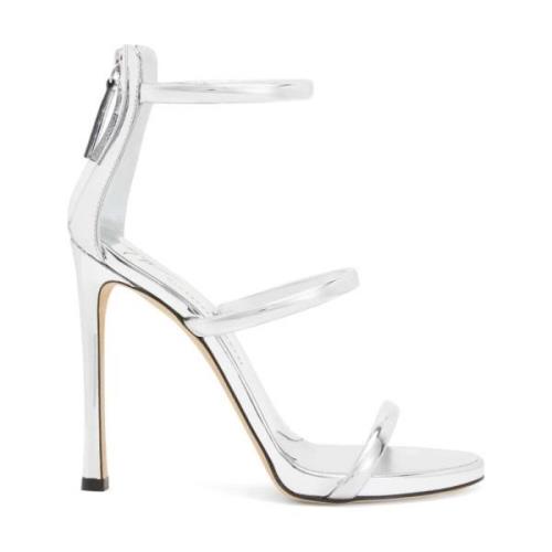 Zwarte elegante open hoge hakken Giuseppe Zanotti , Gray , Dames