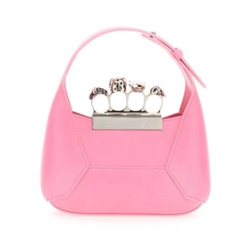 Mini Juwelen Hobo Tas met Afneembare Ketting Alexander McQueen , Pink ...