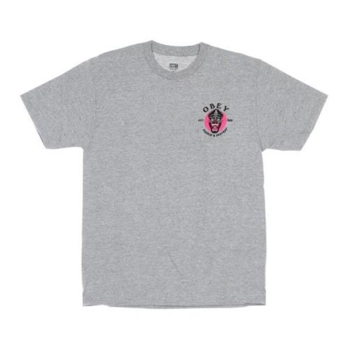 Klassieke Panther Tee Heather Gray Heren Obey , Gray , Heren