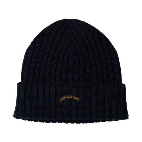 Blauwe Baret Hoed voor Mannen Paul & Shark , Blue , Heren