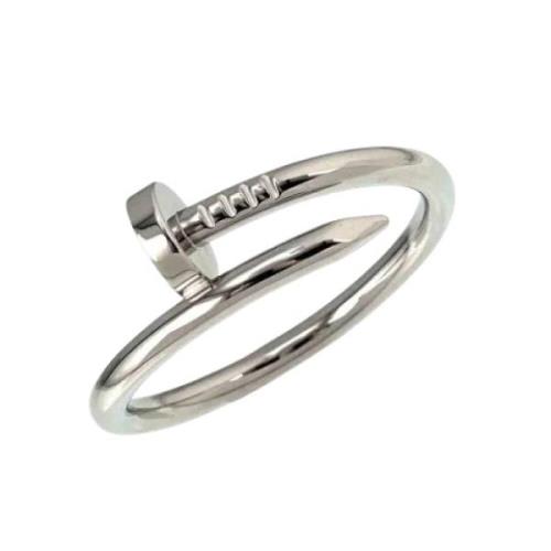 Pre-owned White Gold rings Cartier Vintage , Gray , Heren