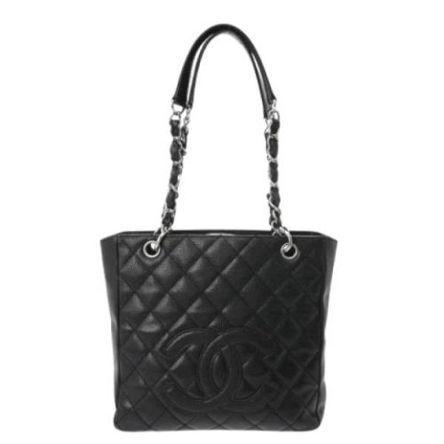 Pre-owned Leather chanel-bags Chanel Vintage , Black , Dames