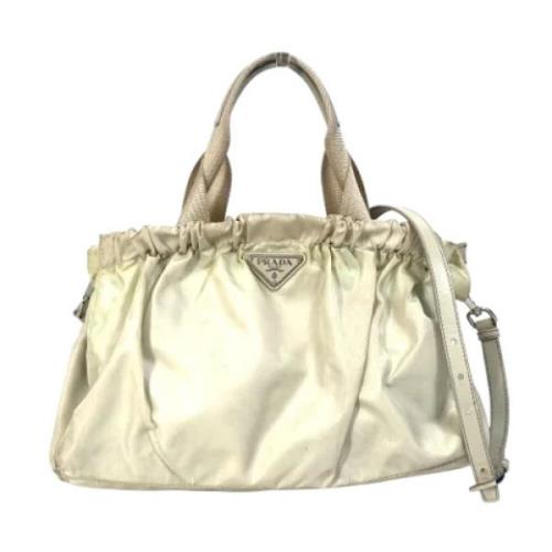 Pre-owned Fabric prada-bags Prada Vintage , Beige , Dames