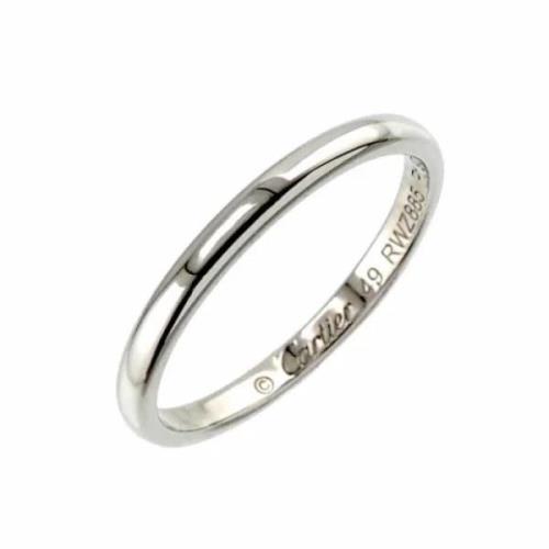 Pre-owned Platinum rings Cartier Vintage , Gray , Dames